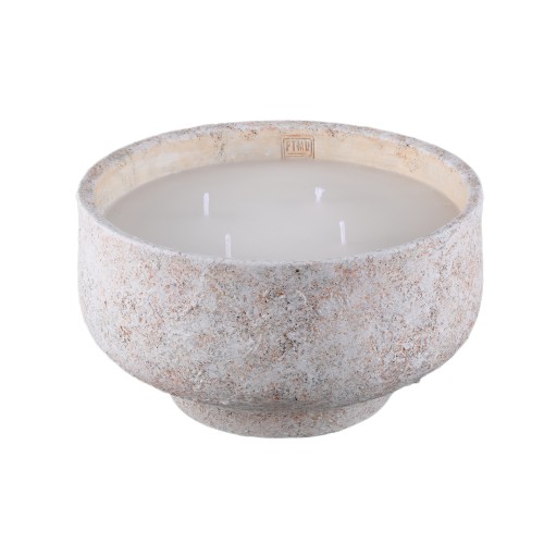 Biała świeca ozdobna na dwór PTMD Haily