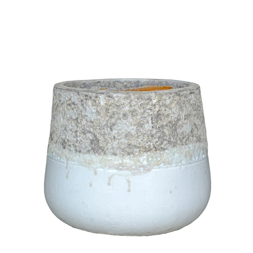 Biała donica PTMD Lenz