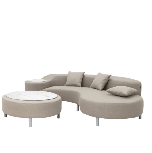 Beżowa sofa ogrodowa Yvonne PTMD
